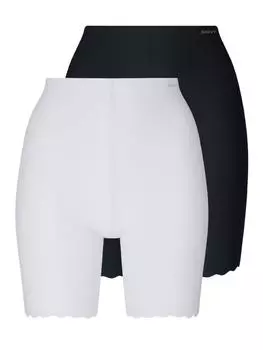 Трусы Skiny 2er Pack lange Unterhose, цвет white-black
