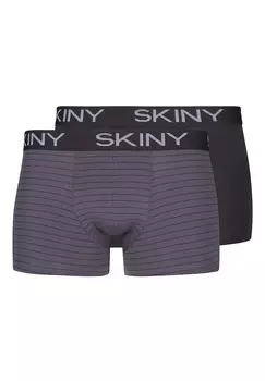 Трусы Skiny Retro Short/Pant Cotton, цвет Anthracite Stripe Selection