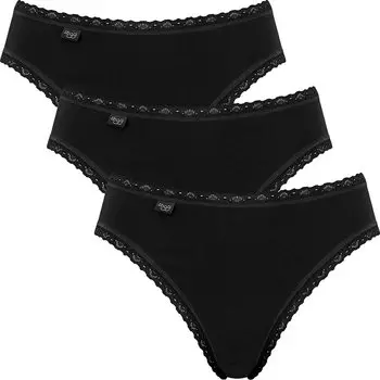 Трусы Sloggi 3er Pack 24/7 Cotton Lace, черный