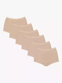 Трусы sloggi Basic+ Maxi 6 шт, цвет skin