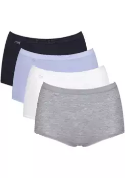 Трусы sloggi "Basic+ Maxi C4P" (экономный пакет, 4 шт.), идеальная посадка, цвет Multiple Colours 15