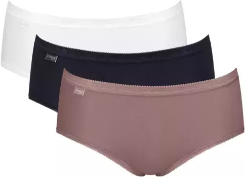 Трусы sloggi "Basic+ Midi C3P" (3 шт.), идеальная посадка, цвет Multiple Colours 16