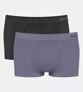 Трусы SLOGGI Boxer shorts GO, цвет grey/black