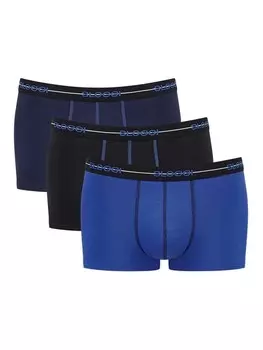 Трусы SLOGGI Boxer shorts Start, цвет blue/dark blue/black