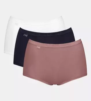 Трусы SLOGGI Boyshorts Basic+, цвет mauve/black/white