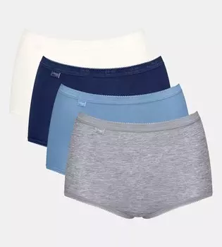 Трусы SLOGGI Boyshorts, цвет night blue/light blue/mottled grey/white