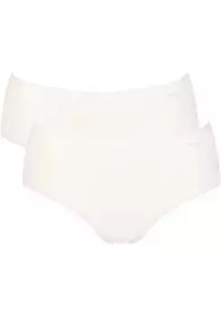 Трусы sloggi "GO Midi C2P" (2 шт. в упаковке), из натурального хлопка, белый