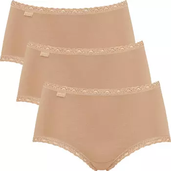 Трусы Sloggi Hft 3er Pack 24/7 Cotton Lace, цвет haut