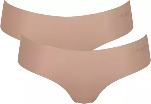 Трусы sloggi "ZERO Microfibre 2.0 Hipster 2P" (2 шт. в упаковке), бесшовные и невидимые, цвет Cameo Brown