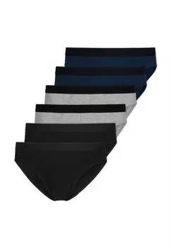 Трусы SNOCKS Herrens aus Bio Baumwolle 6 шт, цвет Mix (Schwarz/Grau/Blau)