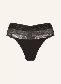 Трусы современное кружево Calvin Klein, черный