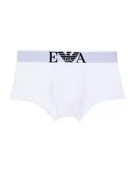 Трусы стандартного кроя из смеси хлопка Armani Emporio Armani, белый