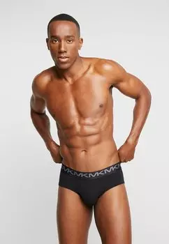 Трусы STRETCH FACTOR CORE LO RISE BRIEF 3 PACK Michael Kors, черный