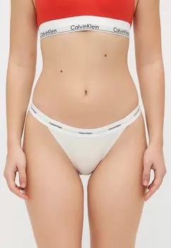 Трусы STRING BIKINI COTTON STRETCH RIB Calvin Klein Underwear, белый