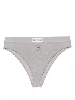 Трусы-стринги Crescent Moon с завышенной талией Marine Serre, серый