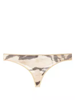 Трусы-стринги Enna с тигровым принтом Baserange, коричневый