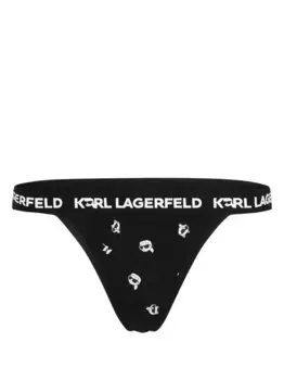 Трусы-стринги Ikonik 2.0 с логотипом KARL LAGERFELD, черный