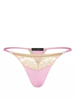 Трусы-стринги с кружевом Kiki de Montparnasse, розовый