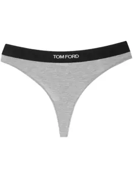 Трусы-стринги с логотипом TOM FORD, серый