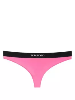 Трусы-стринги с вышитым логотипом TOM FORD, розовый