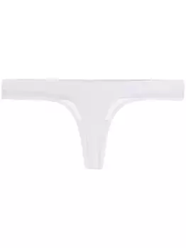 Трусы-стринги с высокими вырезами Maison Close, белый