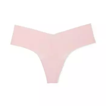 Трусы-стринги Victoria's Secret No-Show Ribbed, светло-розовый
