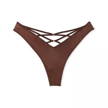 Трусы-стринги Victoria's Secret Very Sexy Strappy-Back High-Leg, коричневый