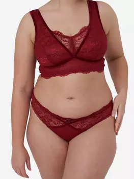 Трусы SugarShape Brazilian Eliana Velvet, бордовый