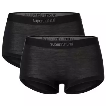 Трусы Super Natural Women's Tundra 175 Hipster 2 Pack, цвет Jet Black/Jet Black