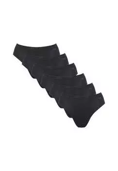 Трусы Tai 6 шт. в упаковке - повседневные трусы из хлопка Tai 6 шт. эластичный хлопок Sloggi, черный