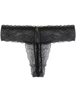 Трусы-танга Le Petit Secret с вырезными деталями Maison Close, черный