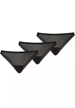 Трусы Teyli 3er Pack: Brasilianische aus Mesh Tati, черный