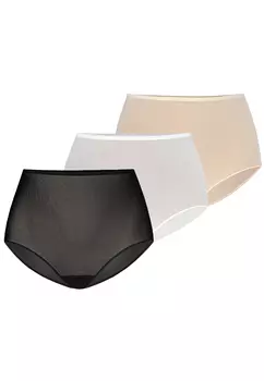 Трусы Teyli 3er Pack: Hohe Taille Mesh Retro, разноцветный