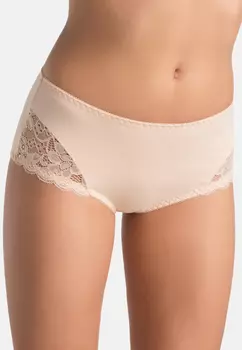Трусы Teyli Hohe Taille Baumwoll mit floraler Spitze Jessi, бежевый
