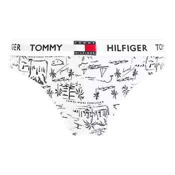 Трусы Tommy Hilfiger Thong Print, белый