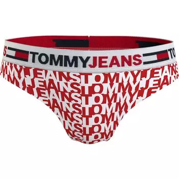 Трусы Tommy Jeans Brazilian Print UW0UW03556, красный