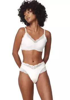 Трусы Triumph "Lift Smart Bandeau Maxi EX", эластичное кружево, белый