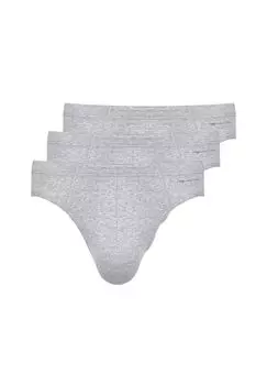 Трусы / трусы, комплект из 3 повседневных хлопковых трусов mey, цвет Light Grey Melange