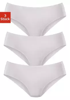 Трусы-трусы LASCANA Jazz (3 шт.), изготовлены из высококачественного модала, белый