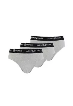 Трусы / трусы Logan, упаковка из 3 шт WESTMARK LONDON, цвет Grey Melange