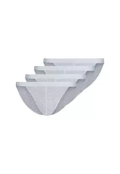 Трусы / трусы, набор из 4 шт базовый SKINY, цвет Silver Melange