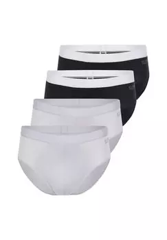 Трусы / трусы, набор из 4 шт. мужские GO ABC 2.0 sloggi, цвет Schwarz Platinum