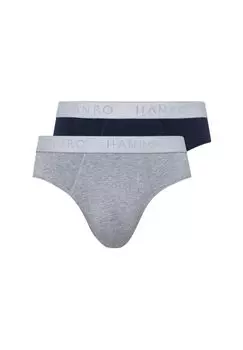 Трусы / трусы, упаковка из 2 шт. Cotton Essentials HANRO, цвет Light Melange Deep Navy