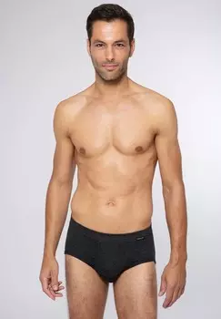 Трусы / трусы, упаковка из 3 джинсов в тонкую рубчику AMMANN, антрацит