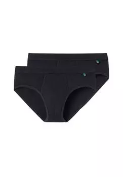 Трусы / трусы в упаковке из 2 шт. Long Life Cotton SCHIESSER, черный