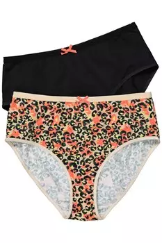 Трусы Ulla Popken, цвет Yellow/Orange/Black