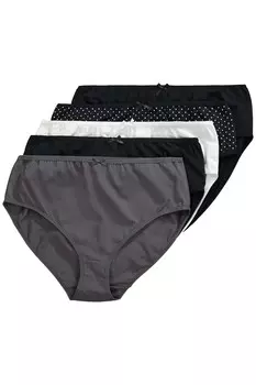 Трусы Ulla Popken Panty, темно-серый/черный/белый