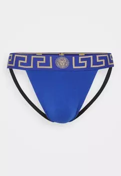 Трусы UNDERPANTS JOCK STRAP TOPEKA NEW LOGO Versace, синий