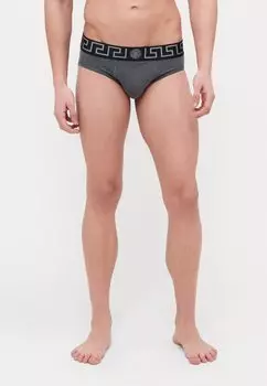 Трусы UNDERPANTS LOW RISE TOPEKA NEW LOGO Versace, серый