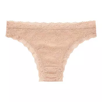Трусы Uniqlo Lace Thong, бежевый